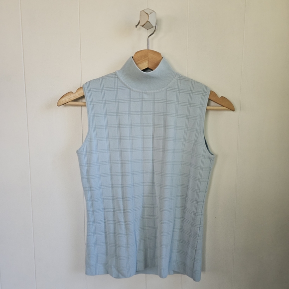 VINTAGE Petite Sophisticate Mockneck Tank - Picture 1 of 8